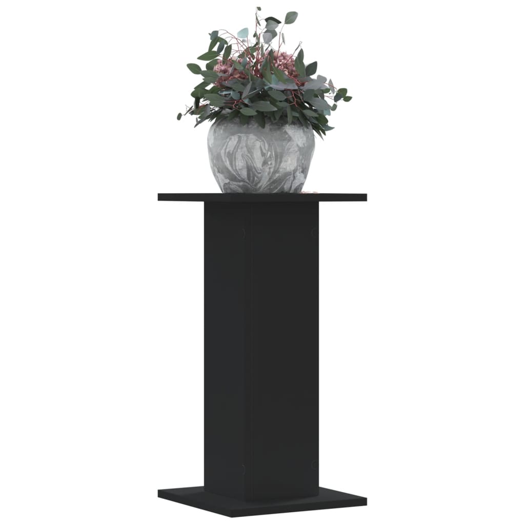 vidaXL plantestativer 2 stk. 30x30x60 cm konstrueret træ sort vidaXL plantestativer 2 stk. 30x30x60 cm konstrueret træ sort