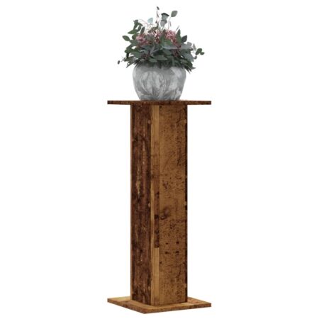 vidaXL plantestativer 2 stk. 30x30x80 cm konstrueret træ antikt træ