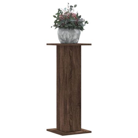 vidaXL plantestativer 2 stk. 30x30x80 cm konstrueret træ brunt eg