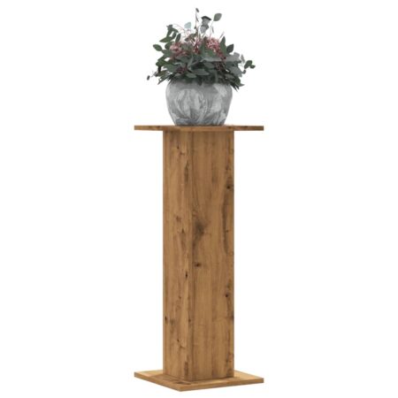 vidaXL plantestativer 2 stk. 30x30x80 cm konstrueret træ egetræsfarvet