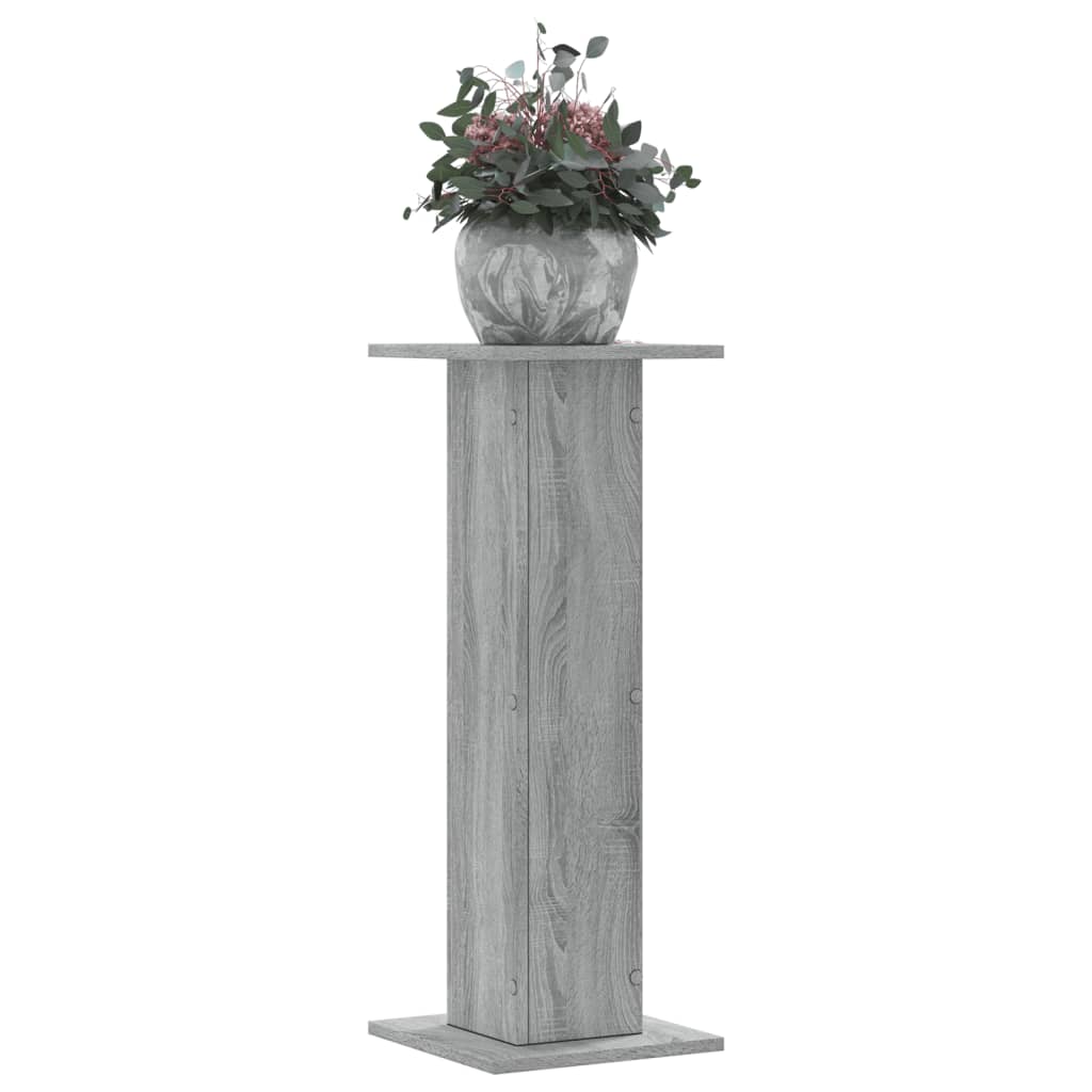 vidaXL plantestativer 2 stk. 30x30x80 cm konstrueret træ grå sonoma-eg vidaXL plantestativer 2 stk. 30x30x80 cm konstrueret træ grå sonoma-eg