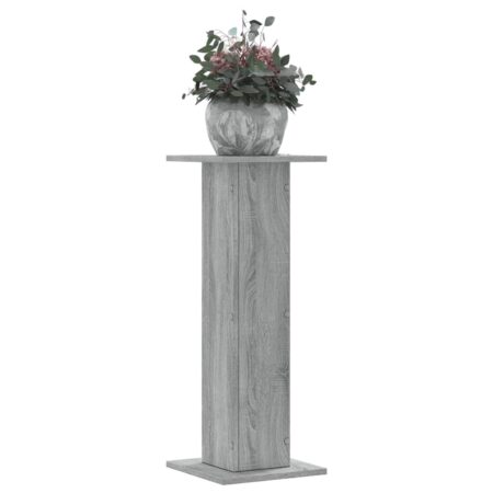 vidaXL plantestativer 2 stk. 30x30x80 cm konstrueret træ grå sonoma-eg