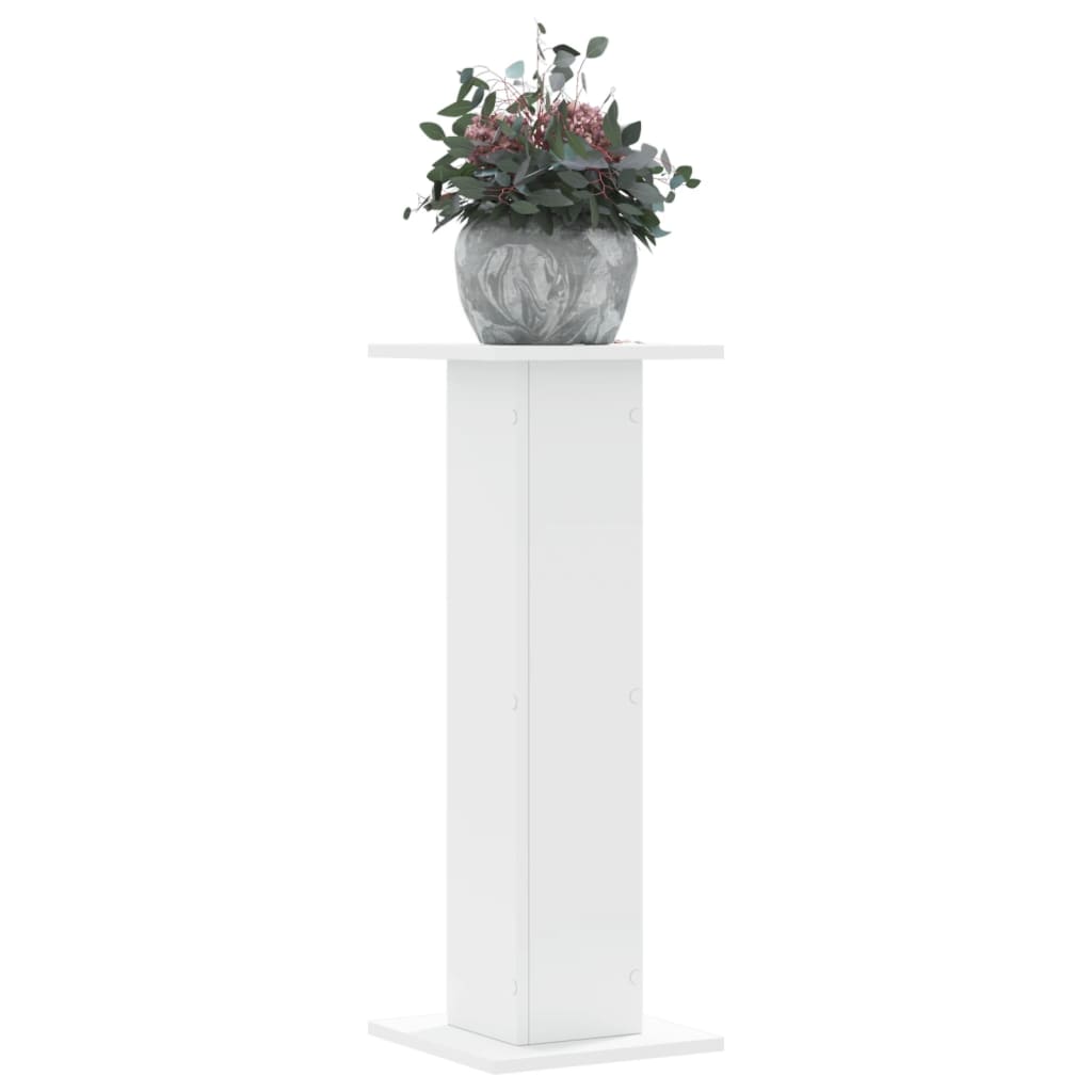 vidaXL plantestativer 2 stk. 30x30x80 cm konstrueret træ hvid vidaXL plantestativer 2 stk. 30x30x80 cm konstrueret træ hvid