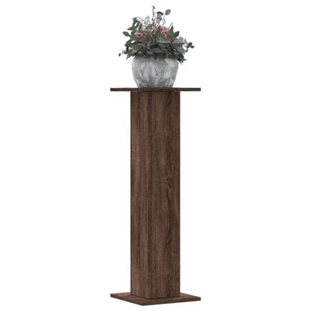 vidaXL plantestativer 2 stk. 30x30x95 cm konstrueret træ brunt eg