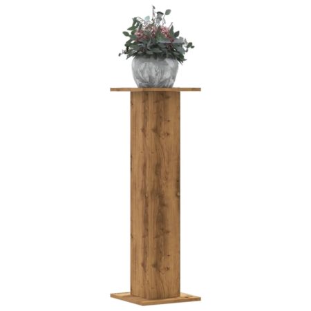 vidaXL plantestativer 2 stk. 30x30x95 cm konstrueret træ egetræsfarvet