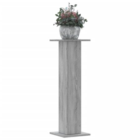 vidaXL plantestativer 2 stk. 30x30x95 cm konstrueret træ grå sonoma-eg