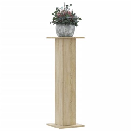 vidaXL plantestativer 2 stk. 30x30x95 cm konstrueret træ sonoma-eg