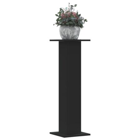 vidaXL plantestativer 2 stk. 30x30x95 cm konstrueret træ sort