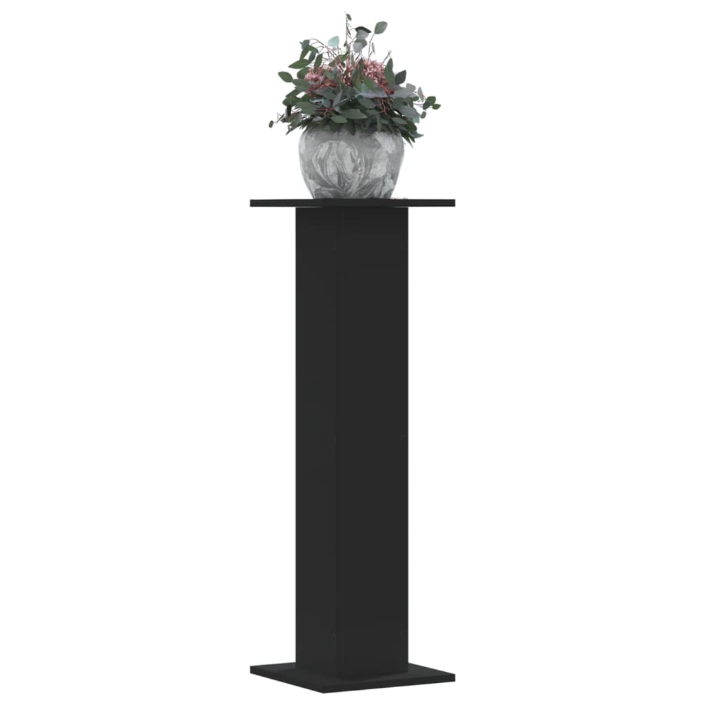 vidaXL plantestativer 2 stk. 30x30x95 cm konstrueret træ sort vidaXL plantestativer 2 stk. 30x30x95 cm konstrueret træ sort