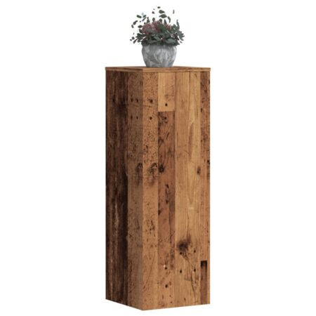 vidaXL plantestativer 2 stk. 33x33x100 cm konstrueret træ antikt træ
