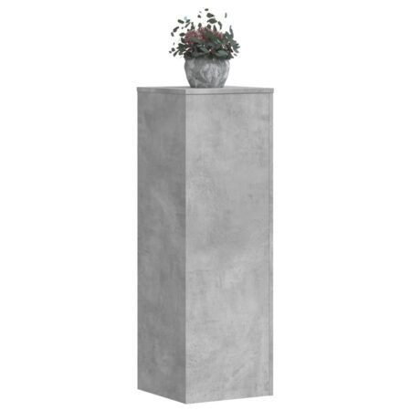 vidaXL plantestativer 2 stk. 33x33x100 cm konstrueret træ betongrå