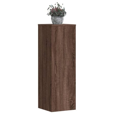 vidaXL plantestativer 2 stk. 33x33x100 cm konstrueret træ brunt eg