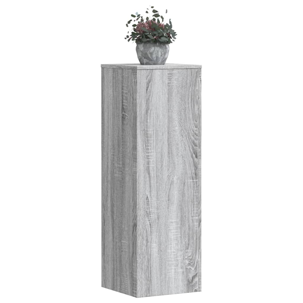 vidaXL plantestativer 2 stk. 33x33x100cm konstrueret træ grå sonoma-eg vidaXL plantestativer 2 stk. 33x33x100cm konstrueret træ grå sonoma-eg